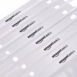 Amazon Basics Sheet Protector  Heavy Duty  100 Pack  Clear