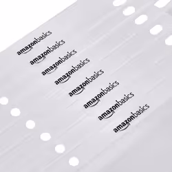 Amazon Basics Sheet Protector -Polypropylene- Heavy Duty  Non-Glare  500-Pack  Clear