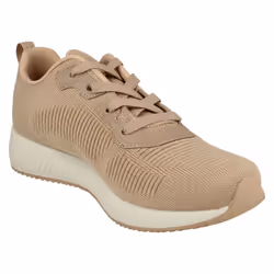 ) Ladies Skechers Bobs Sports Memory Foam Trainers Total Glam 32502 - UK 4, Light Pink (Pink