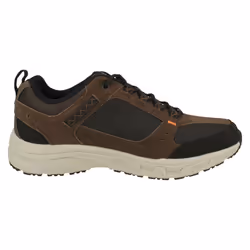 ) Men's Skechers Lace Up Trainer Oak Canyon - UK 8, Chocolate/Black (Brown