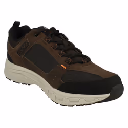 ) Men's Skechers Lace Up Trainer Oak Canyon - UK 9, Chocolate/Black (Brown - Additional view 5