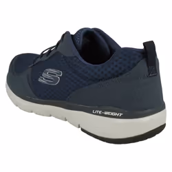 Mens Skechers Air Cooled Memory Foam Trainers Flex Advantage 3.0 52954 - UK 8, Navy