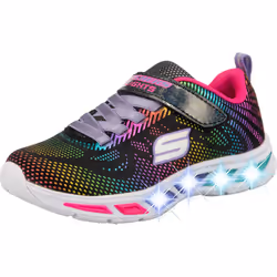Skechers Kids Girl's Litebeams-Gleam N'Dream Sneaker Black/Multi 3.5 Big Kid