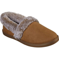 Skechers Womens Fur Lined Slipper - 6 UK, Chestnut
