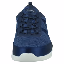 Ladies Skechers Slip On Trainers Wave-Lite-Fleeting 23659 - Navy, UK 4