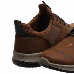 Skechers mens Delson - Axton Sneaker  Dark Brown  11.5 US