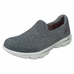 Ladies Skechers Trainers Go Walk Evolution Ultra Amazed 15733 - Grey, UK 4