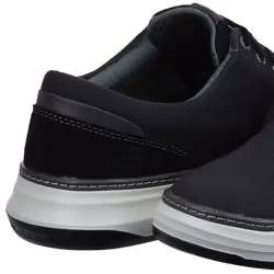 Skechers Men's Moreno Canvas Oxford Shoe  Black (BLK 017)  8 Medium US