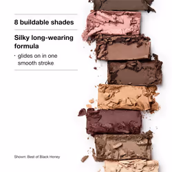 Clinique All About Shadow Eye Shadow Palette  8 Silky + Buildable Shades | Safe For Sensitive Eyes  Best of Black Honey