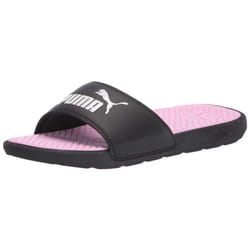 PUMA Women's COOL CAT Slide Sandals  Puma Black-Puma White-Pale Pink
