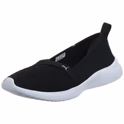 PUMA Women's Adelina Sneaker Black Silver 9 M US