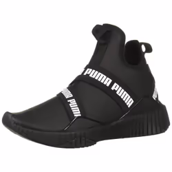 PUMA Women's Defy Mid Cross Trainer Black White 7 M US