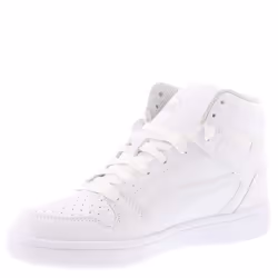 PUMA Rebound Layup Synthetic Leather (Big Kid) Puma White/Gray Violet 4.5 Big Kid M