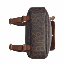 Calvin Klein womens Elaine Signature Key Item Flap Backpack  Brown/kha