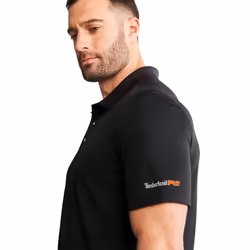 Timberland PRO mens Wicking Good Short-sleeve Polo Shirt  Jet Black  L