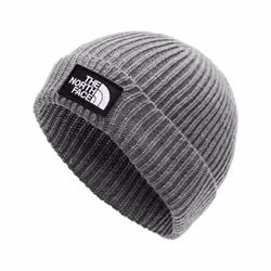 THE NORTH FACE Logo Box Beanie Hat TNF Medium Grey Heather One Size