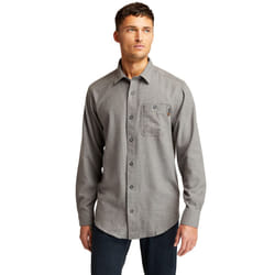 Timberland PRO Men's Woodfort Mid-Weight Flannel Work Shirt  Charcoal
