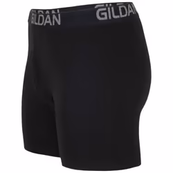 Gildan Men's Underwear Cotton Stretch Boxer Briefs  Multipack  Black Soot 5-Pack  Medium