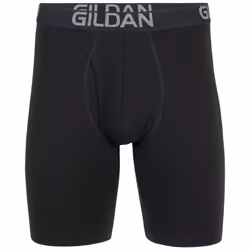 Gildan Men's Underwear Cotton Stretch Boxer Briefs  Multipack  Black Soot 4-Pack  Medium