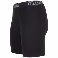 Gildan Men's Underwear Cotton Stretch Boxer Briefs  Multipack  Black Soot 4-Pack  Medium