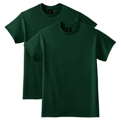 Gildan Unisex Adult Dryblend T-shirt  Style G8000  Multipack  Forest Green 2-pack  X-Large US