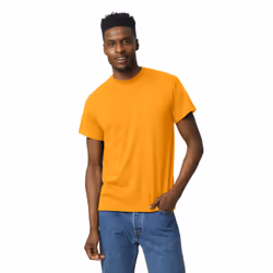 Gildan Unisex Adult Dryblend T-shirt  Style G8000  Multipack  Gold 2-pack  X-Large US