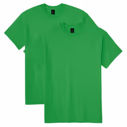 Gildan Unisex Adult Dryblend T-shirt  Style G8000  Multipack  Irish Green 2-pack  XX-Large US