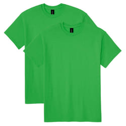 Gildan Unisex Adult Dryblend T-shirt  Style G8000  Multipack  Irish Green 2-pack  XX-Large US