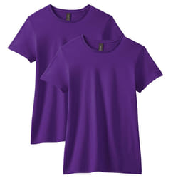 Gildan Women's Softstyle Cotton T-Shirt  Style G64000L  Multipack  Purple (2-Pack)  2X-Large