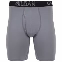 Gildan Men's Underwear Cotton Stretch Boxer Briefs  Multipack  Grey Flannel/Black Soot 4-Pack  Small