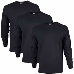 Gildan Men's Ultra Cotton Long Sleeve T-Shirt Style G2400 Multipack