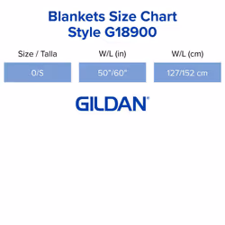 Gildan Heavy Blend Fleece Blanket  Style G18900  Sport Grey  50 x 60
