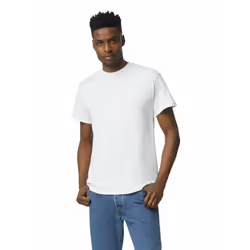 Gildan Unisex Adult Dryblend T-shirt  Style G8000  Multipack  White 12-pack  X-Large US