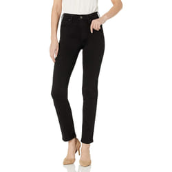 Levi's Women's 724 High Rise Straight Jeans Pants  -Soft black  28 US 6 S