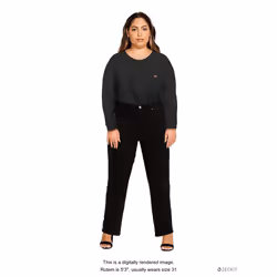 Levi's Women's 724 High Rise Straight Jeans  Soft Black  34 US 18 R
