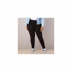 Levi Strauss Signature Gold Women's Totally Shaping Pull-on Skinny Jeans Available in Plus Size  Noir  4 Long