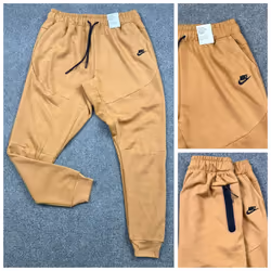 Nike Mens Jogger Fleece Cotton Sports Track Pant - YELLOW ORCHER, 2XL