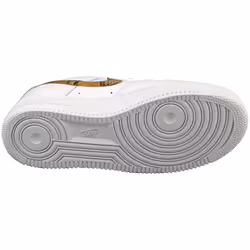 Nike Air Force 1 Low Retro Premium Mens Fashion Trainers in White Gold - 6 - 40 EU