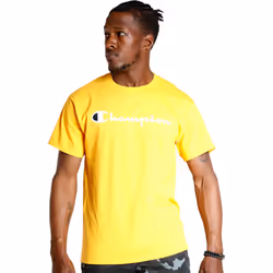 Champion Men's Classic Jersey Script T-Shirt Team Gold2 X-Large