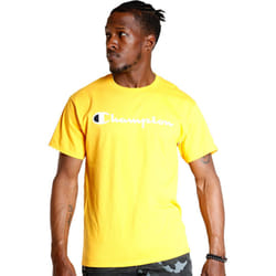 Champion Men's Classic Jersey Script T-Shirt  Team Gold2  X-Large