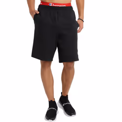 Champion mens 10"""" Powerblend Graphic Short  C Logo Shorts  Black  X-Large US