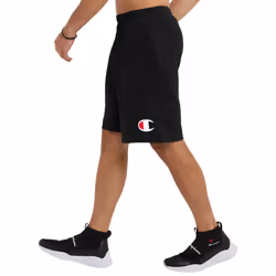 Champion mens 10"""" Powerblend Graphic Short  C Logo Shorts  Black  X-Large US