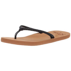 Roxy Women's Costas Sandal Flip Flop  Black  9