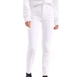 Levi's Women's 721 High Rise Skinny Jeans Soft Clean White 33 US 16 M