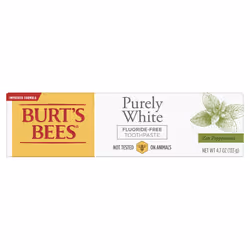 Burt's Bees  Toothpaste Fluoride Free Purely White Zen oz  Peppermint  4.7 Ounce