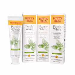 Burt's Bees Toothpaste Natural Flavor Fluoride Free Purely White Zen Peppermint 4.7oz 3 Count