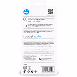 HP Sprocket 4 x 6 in (10 x 15 cm) Photo Paper and Cartridges-80 sheets