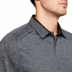 Under Armour Mens Tour Tips Fast Drying Stretch Polo Shirt - S, Black