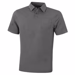 Under Armour Mens CC Scramble Charged Cotton Stretch Golf Polo Shirt - S, Pitch Gray