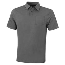Under Armour Mens CC Scramble Charged Cotton Stretch Golf Polo Shirt - S, Pitch Gray
